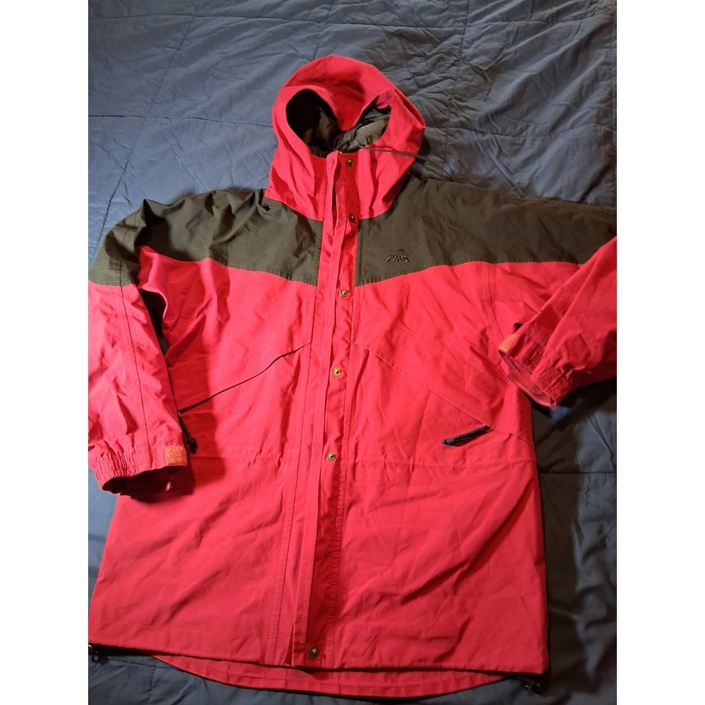 Vintage EMS Eastern Mountain Sports Gore-Tex Red Rain Shell Jacket Womens‎ M